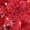 6.5ft. Pre-Lit Flocked Fashion Red Artificial Christmas Tree, Clear LED Lights
